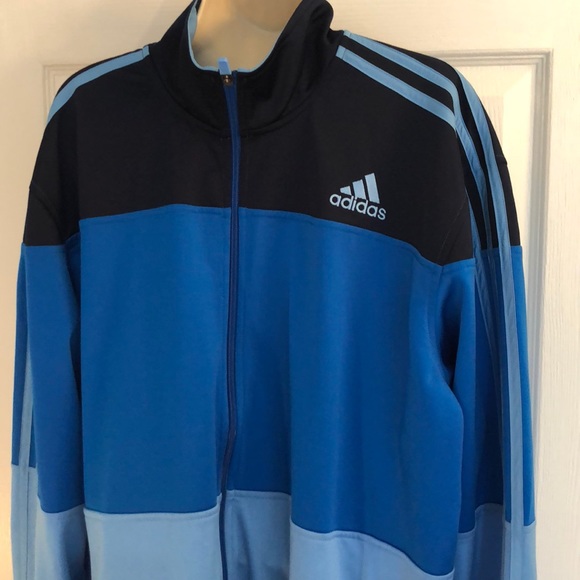 Adidas  |  Blue Zip Up Track Jacket - Picture 2 of 5